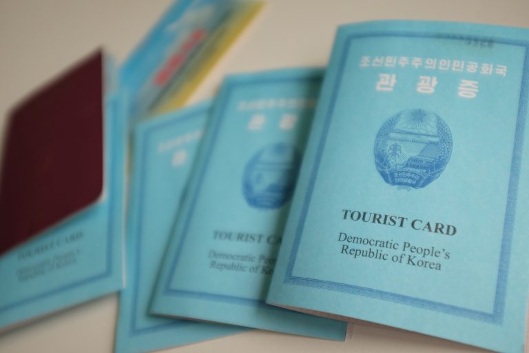 What a north korean tourist visa looks like