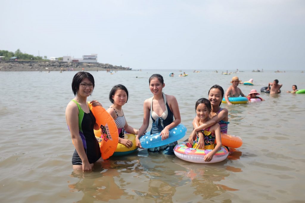 Swimming at Nampo Beach, North Korea