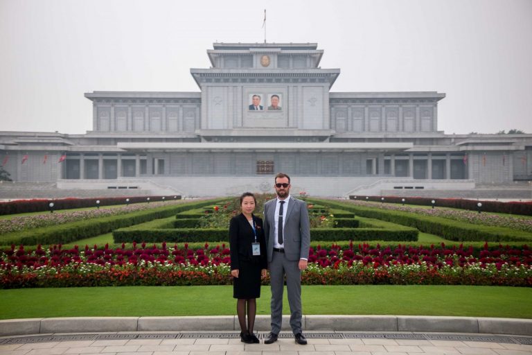 Founder of Rocky Road Travel - Shane Horan. Pictured at Kumsusan Palace of the Sun