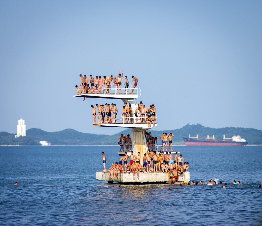 Diving platform at wonsan beach