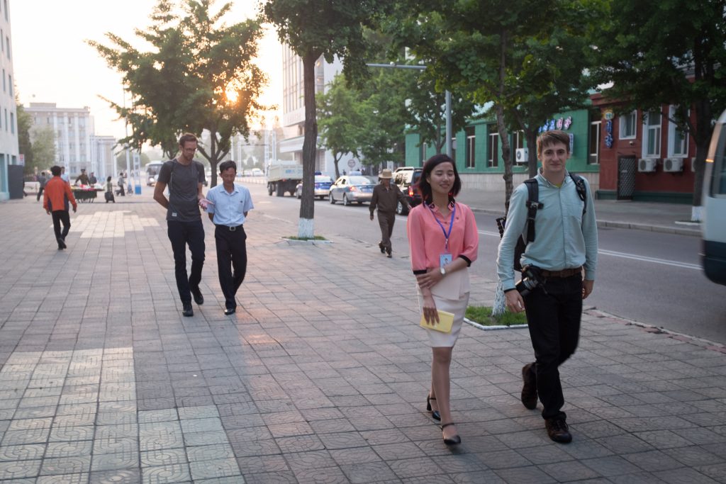 Walking the streets of Pyongyang