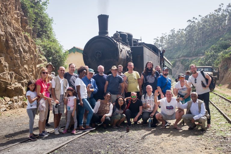 Steam engine on tour in Eritrea