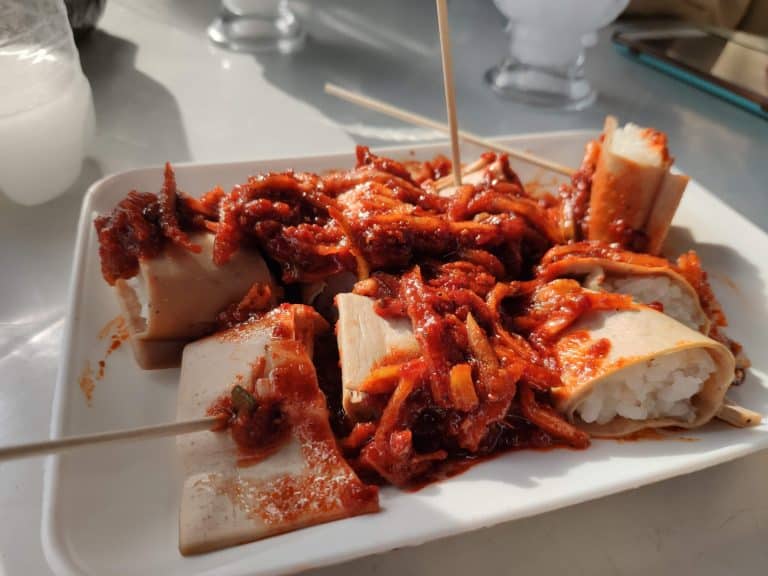 Injogogibap - a popular North Korean dish