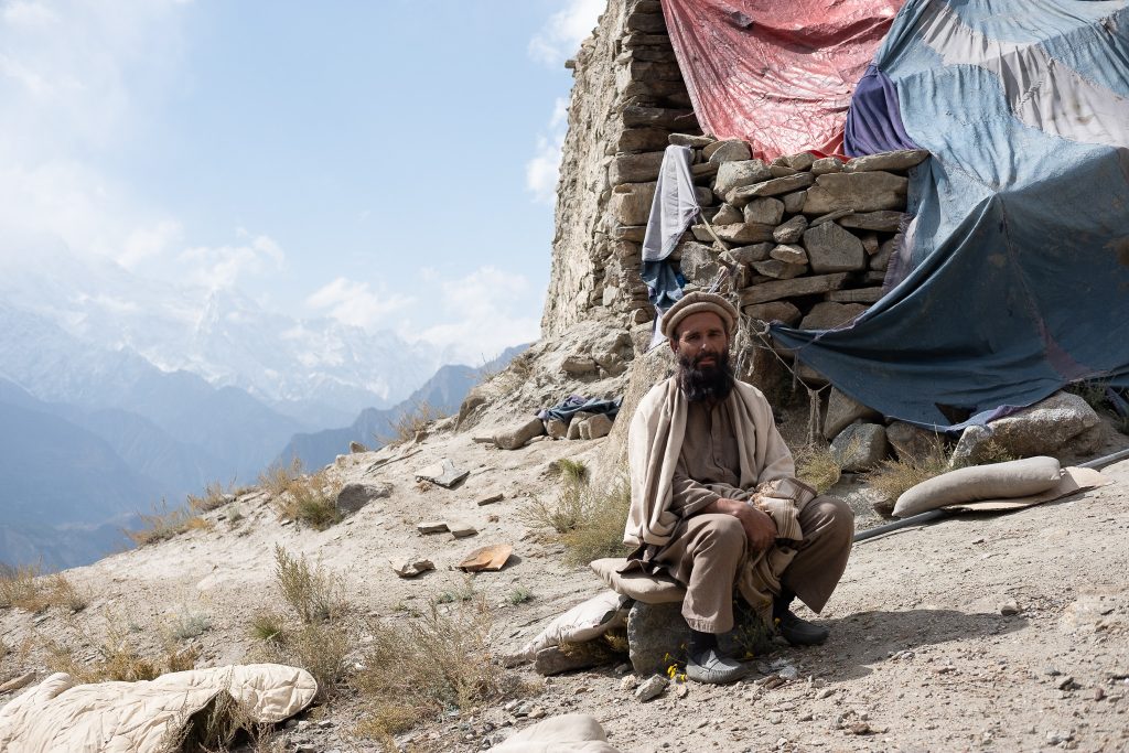 Local man in Hunza along the Karakoram Highway in Pakistan