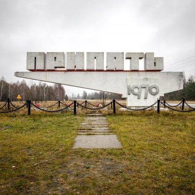 Entering Chernobyl.